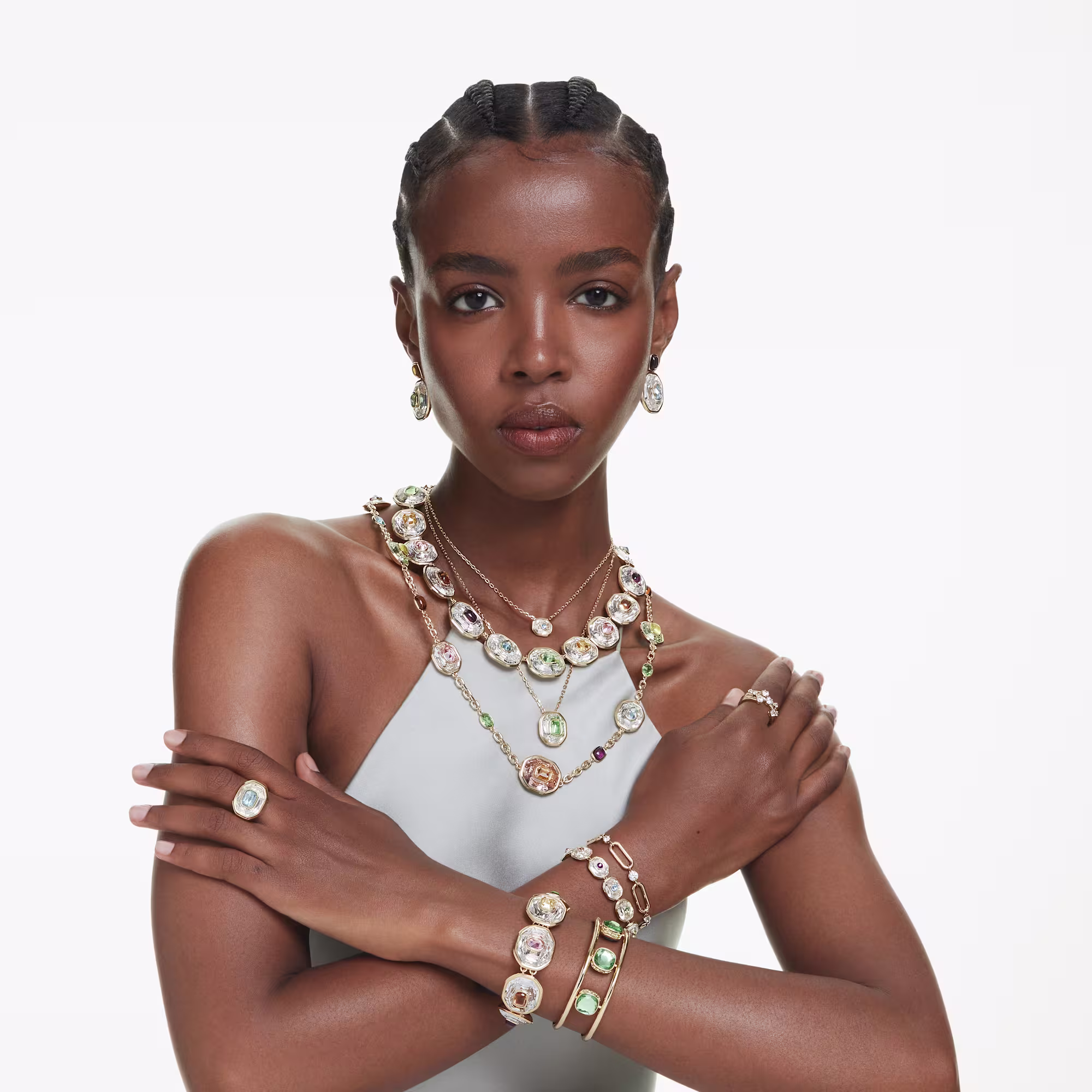 Chroma drop earrings